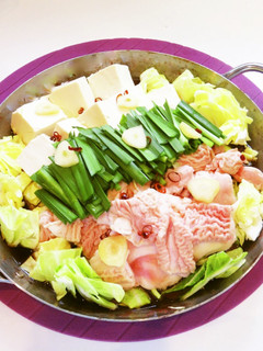 ☺簡単で美味しい♪醤油ベースのもつ鍋☺-レシピのメイン写真