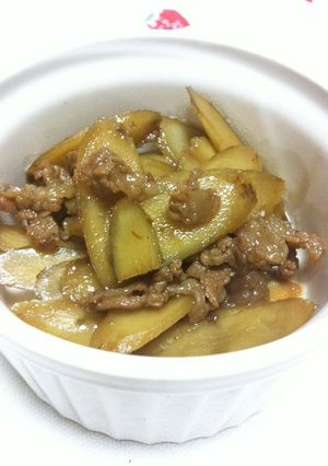 ごぼうと牛肉の煮物-レシピのメイン写真