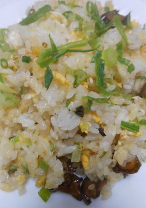 葉唐きゅうり（刻み）でチャーハン-レシピのメイン写真