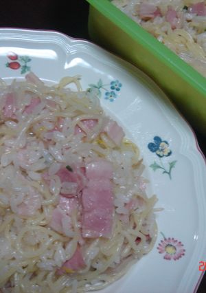 レンジとシリコンスチーマーで☆塩そば飯-レシピのメイン写真