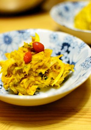 かぼちゃとクルミのまろやかサラダ♪-レシピのメイン写真