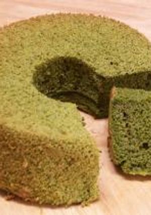 おやつの時間　抹茶シフォンケーキ-レシピのメイン写真