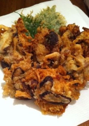 キノコと豚のかきあげ~♡-レシピのメイン写真