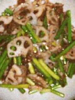 牛肉とニンニクの芽オイスターソース炒め-レシピのメイン写真
