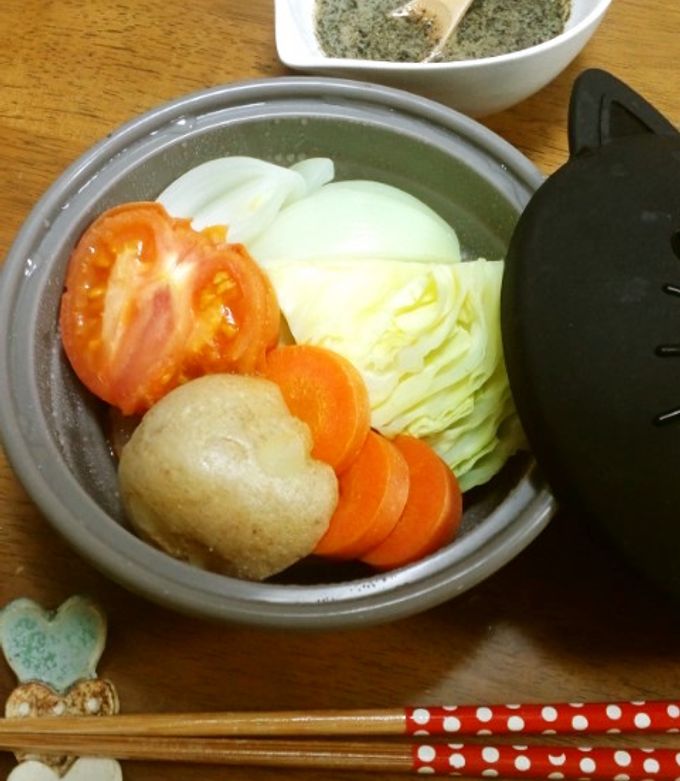 たっぷり胡麻酢で食べる蒸し野菜❀-レシピのメイン写真