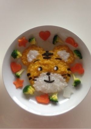 しまじろう誕生日プレート☆卵不使用☆-レシピのメイン写真