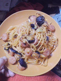 揚げなすとウインナーのパスタ-レシピのメイン写真