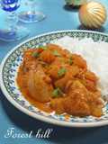 林檎とチキンのインド風カレー