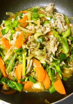 キムチで旨みアップ☆肉野菜炒め-レシピのメイン写真