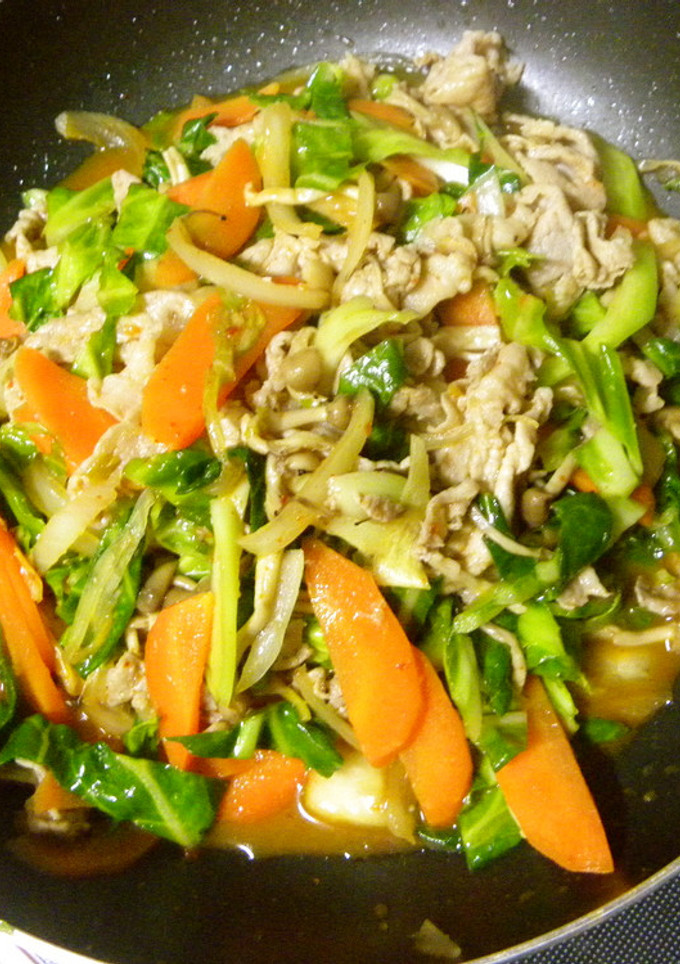 キムチで旨みアップ☆肉野菜炒め-レシピのメイン写真