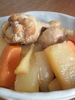 お酢で。根菜と手羽元のさっぱり煮-レシピのメイン写真