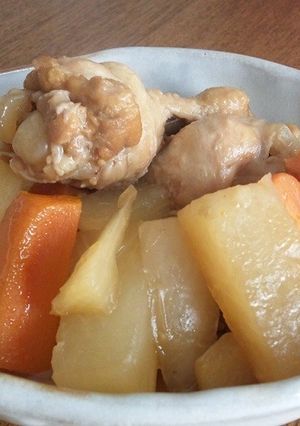 お酢で。根菜と手羽元のさっぱり煮-レシピのメイン写真
