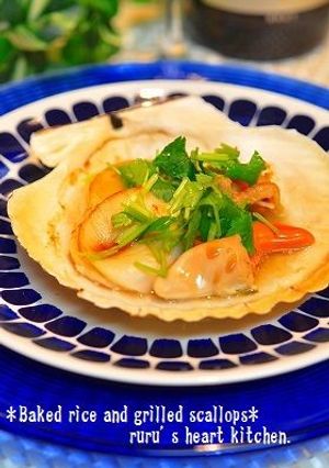 ✿帆立の醤油焼き→パリパリご飯✿-レシピのメイン写真