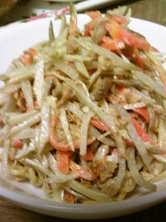 焼きそばとゴボウのサラダ風-レシピのメイン写真