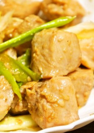 簡単♪醤油麹de鶏胸肉と葱のマヨ炒め-レシピのメイン写真
