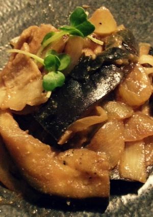 玉ねぎと茄子と豚肉の味噌炒め-レシピのメイン写真