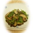 豆苗としいたけのナンプラー炒め