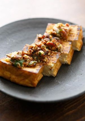 簡単！厚揚げの香味味噌のっけ焼き-レシピのメイン写真