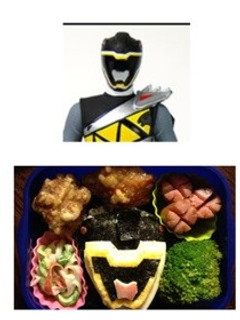キャラ弁。キョウリュウジャー-レシピのメイン写真