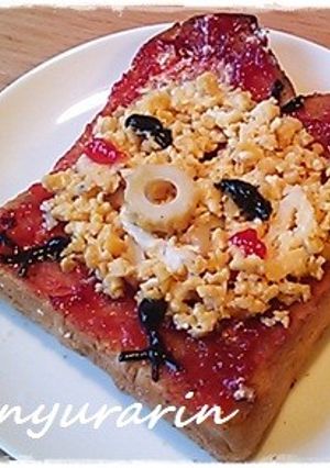 美味！スクランブルエッグジャムトースト-レシピのメイン写真