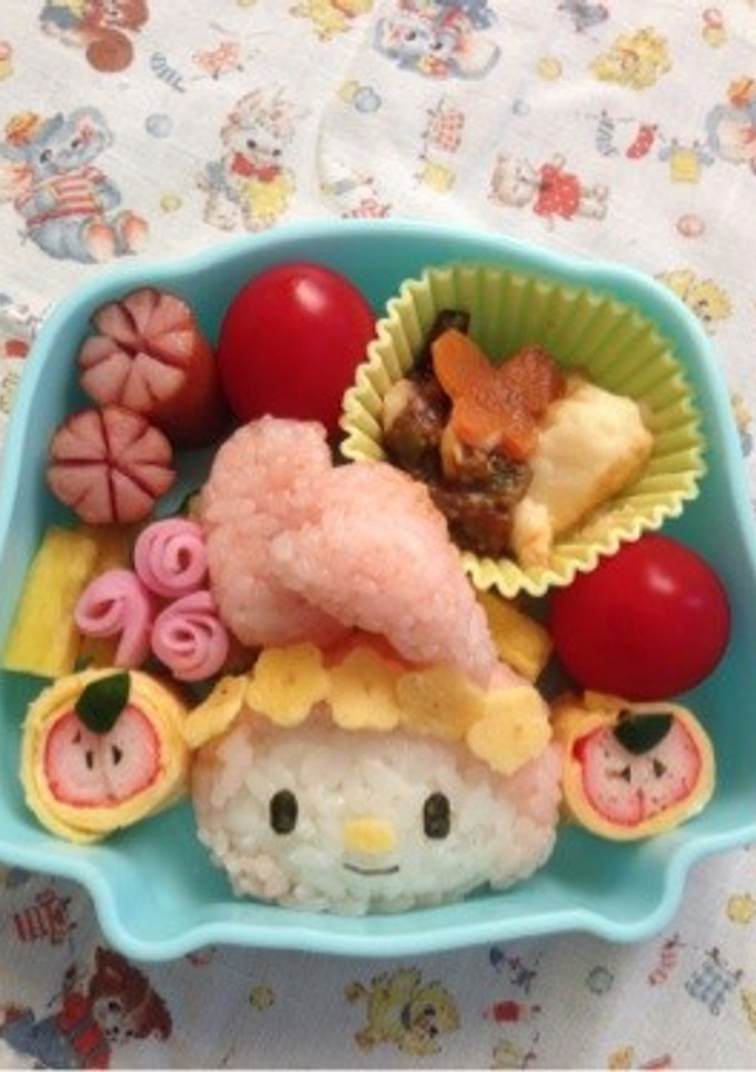 幼稚園マイメロキャラ弁-レシピのメイン写真
