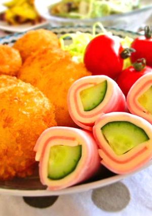 お弁当・おつまみに♪胡瓜のハムチー巻き-レシピのメイン写真