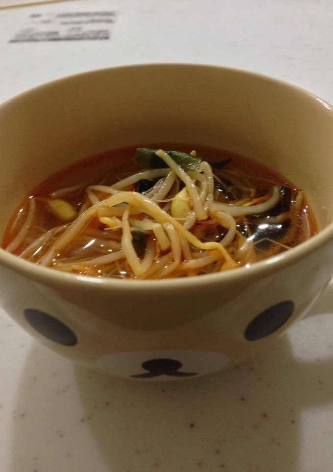 もやしとわかめのスープ-レシピのメイン写真