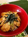 鶏むね肉のクワ焼き丼 (ノンオイル）