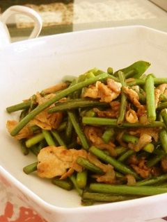 豚肉とニンニクの芽のオイスター炒め-レシピのメイン写真