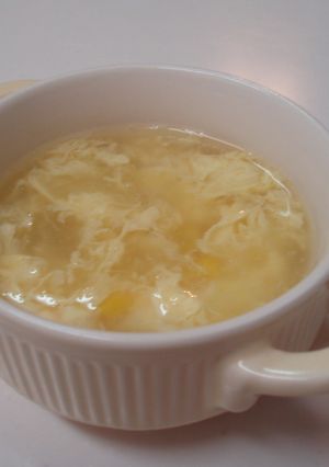 ふんわり卵とコーンの中華風スープ-レシピのメイン写真