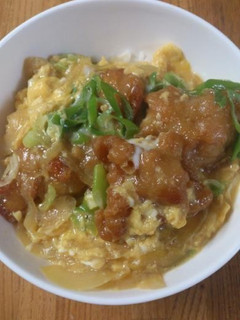 簡単!冷凍から揚げで親子丼!-レシピのメイン写真