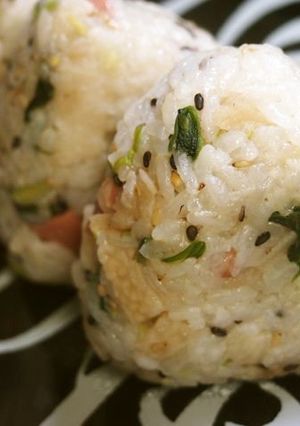 ♡新食感! 長芋とベーコンのおにぎり♡-レシピのメイン写真
