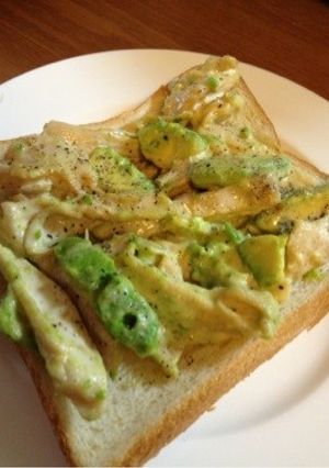 ◆簡単♪アボカドチキントースト◆-レシピのメイン写真