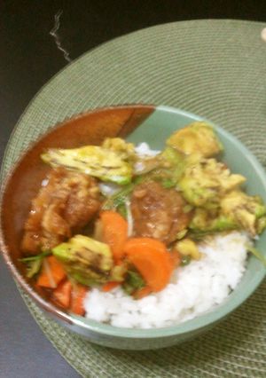 唐揚げアボカド丼-レシピのメイン写真