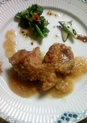 豚肩ロース肉のリンゴ煮シナモン風味-レシピのメイン写真