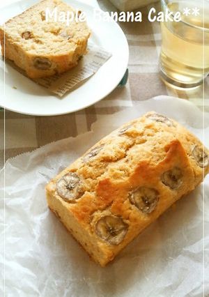 ◇メ-プル・バナナケ-キ◇-レシピのメイン写真