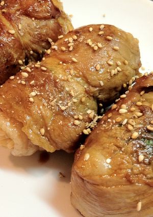簡単❤ウチの肉巻きおにぎり❤-レシピのメイン写真