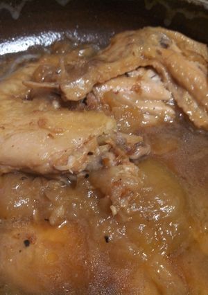 手羽先と玉ねぎ玉子煮-レシピのメイン写真
