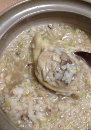 骨付き鶏肉の参鶏湯風雑炊-レシピのメイン写真