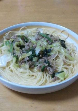 挽き肉と野菜のスパゲティ-レシピのメイン写真