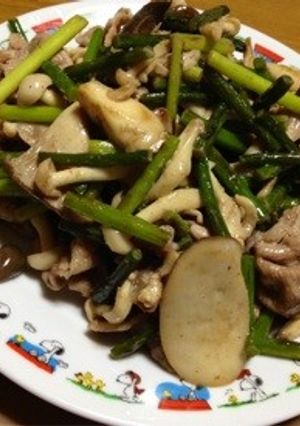 簡単‼ 豚肉＆ニンニクの芽炒め＊-レシピのメイン写真
