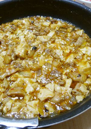 ガッツリ!厚切り豚バラ肉で麻婆豆腐-レシピのメイン写真