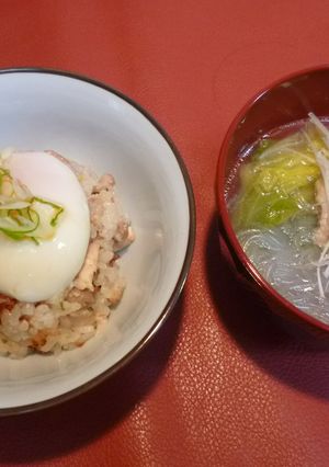 簡単・本格！うまコク鶏飯（左）-レシピのメイン写真