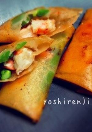 簡単☆エビとアスパラの春巻き-レシピのメイン写真