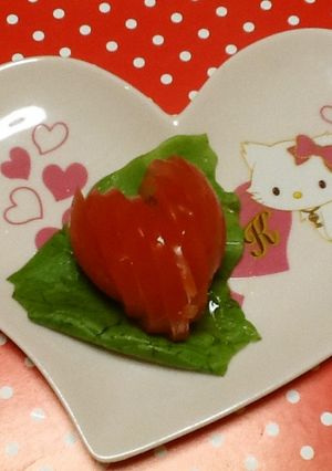 ハートのトマト-レシピのメイン写真