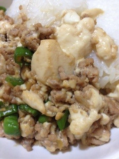 簡単☆甘辛豆腐丼!-レシピのメイン写真