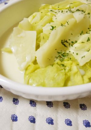 【ルクエ】ほんのり甘いキャベツの豆乳煮-レシピのメイン写真
