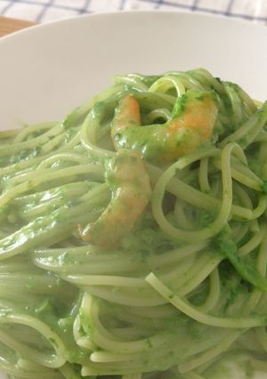 栄養満点！ほうれん草のクリームパスタ-レシピのメイン写真