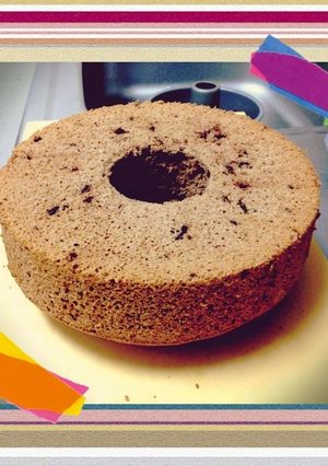 ノンオイル★チョコチップココアシフォン-レシピのメイン写真