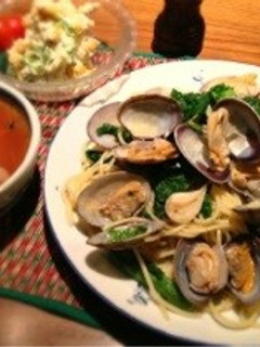 〜春〜浅利と菜の花のスパゲティ-レシピのメイン写真